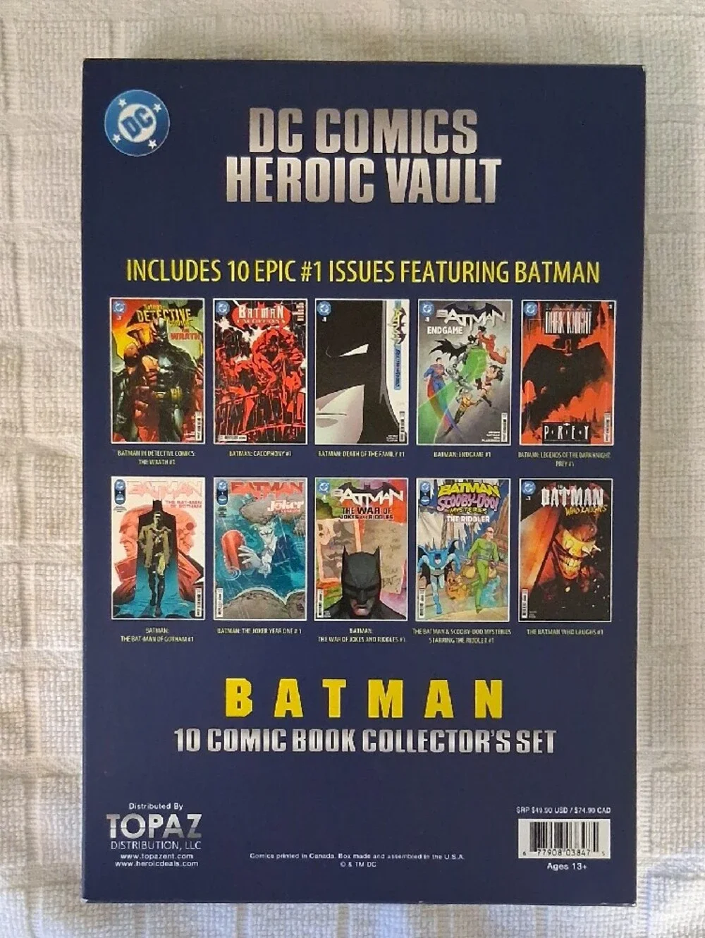 DC Comics Batman Collector's Vault - Blue, Yellow, Black/10 Comics